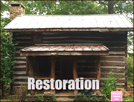 Historic Log Cabin Restoration  Catoosa County, Georgia
